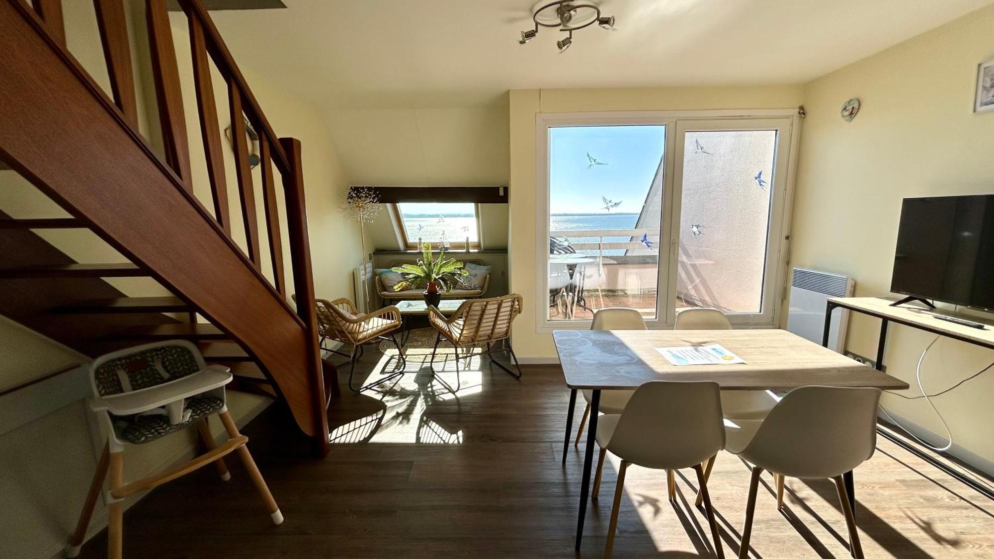 Plein Sud, Appartement Vue Baie, Acces Direct Plage Le Crotoy Exterior photo